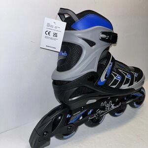 Blue and Black Skater Skirt